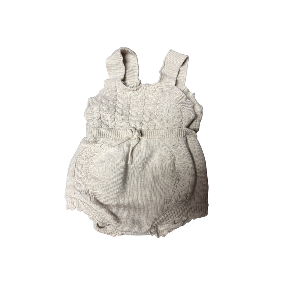 Baby Girl Romper Bundle 0-3M Cat & Jack Emily and Oliver Hearts Floral Knit 4pc - Picture 5 of 9